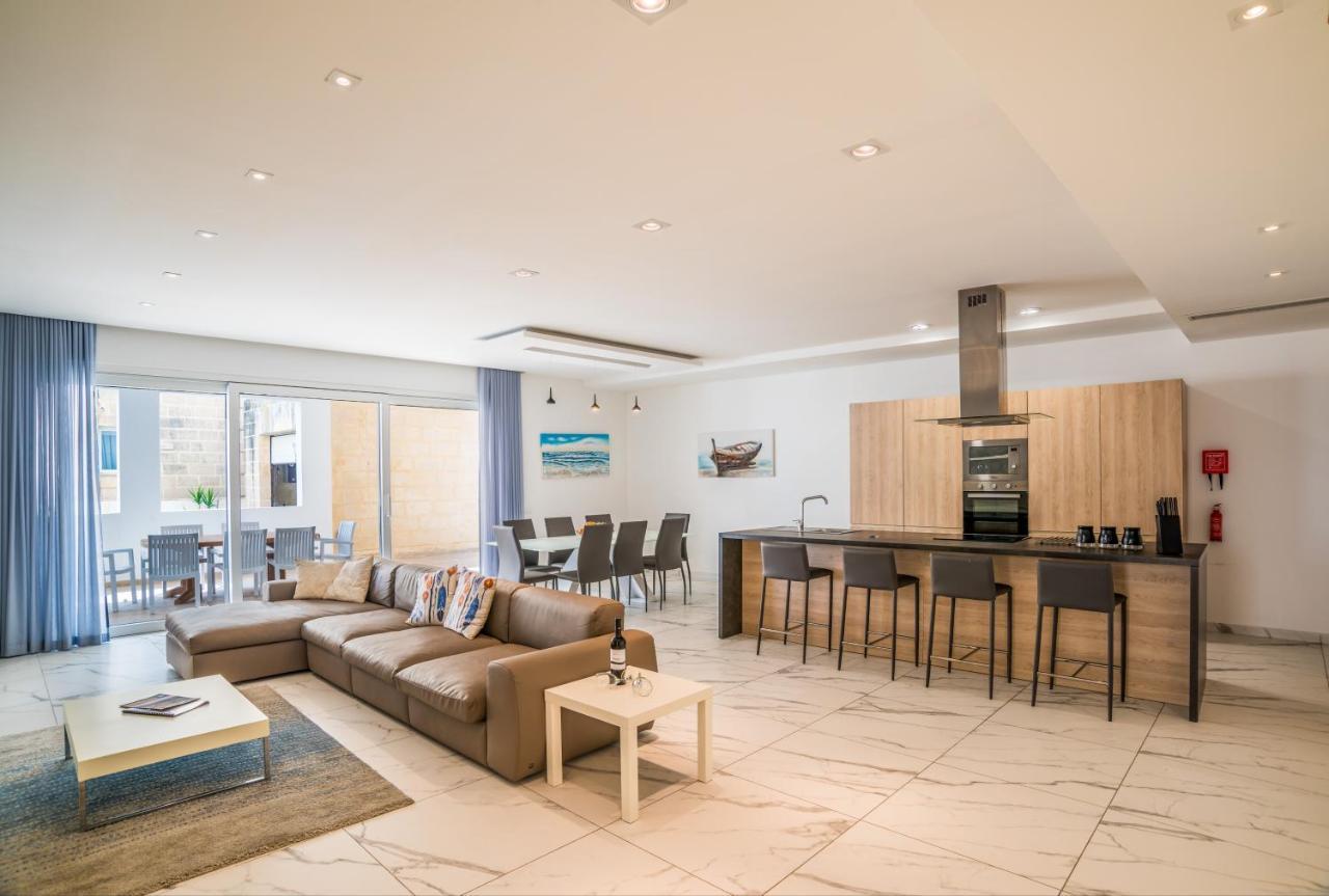 The Sea-Bank Villa Apartments Marsaskala Exterior photo